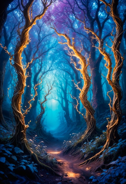 Free Photo magical and fantasy landscape