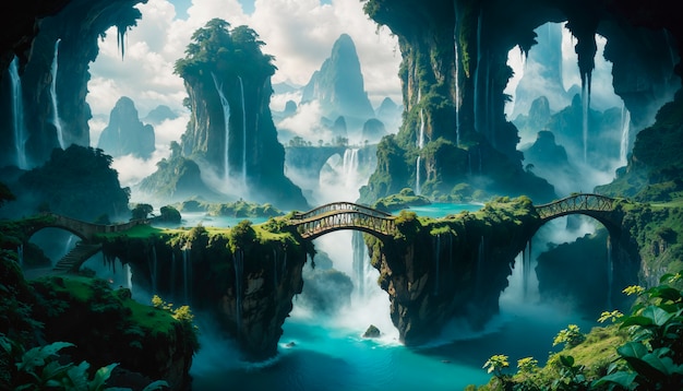 Free photo magical and fantasy landscape