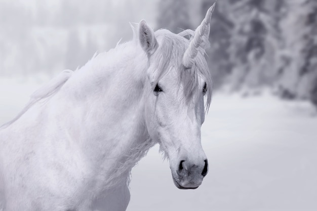 Free photo magnificent unicorn in nature