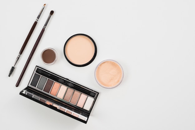 Makeup and beauty product in natural palette