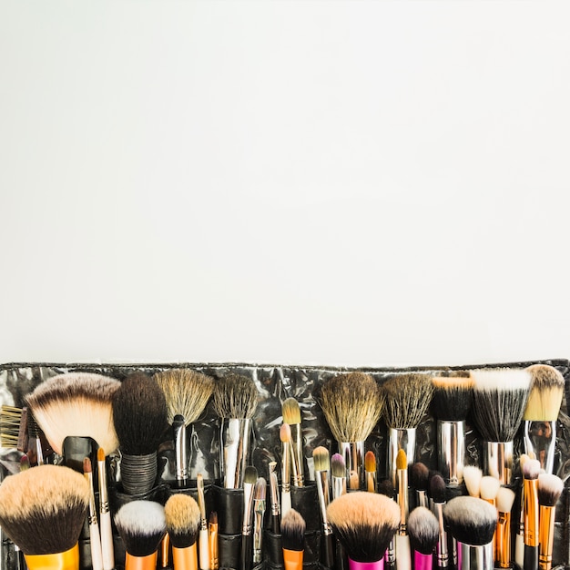 Free photo makeup brushes in bag