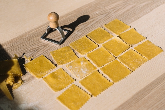 Free photo making pasta