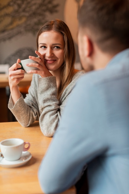 Male talking with his girlfriend