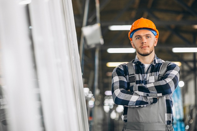 Free Photo male worker at a factory