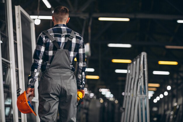 Male worker at a factory