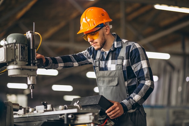 Free Photo male worker at a factory