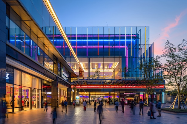 Mall of america scenes in cinematic style