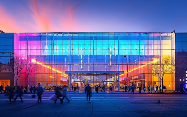 Mall of america scenes in cinematic style