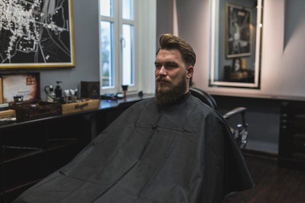 Man in barbershop