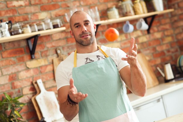 Man cooking