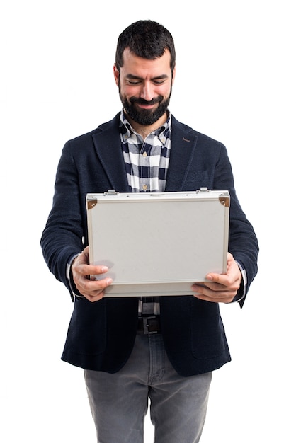 Man holding a briefcase