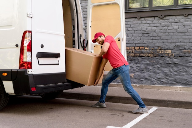 Man loading packages