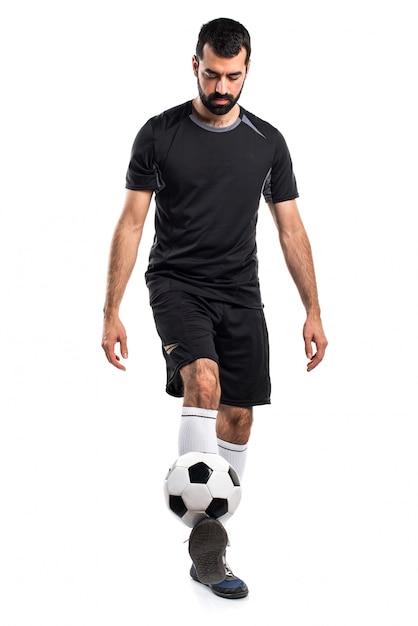 Man playing football