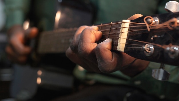 Man playing music on international jazz day