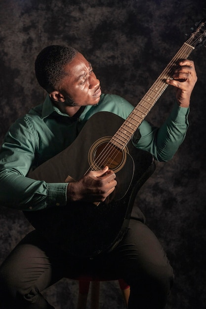 Man playing music on international jazz day