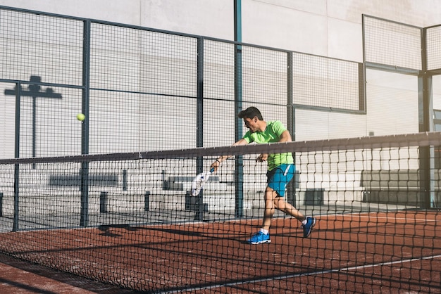 Man playing padel