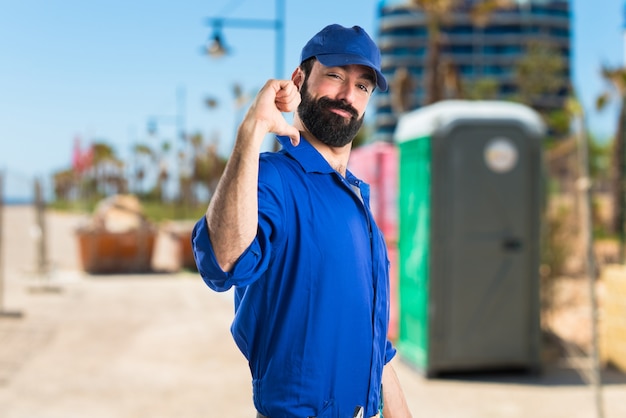 Man proud of himself