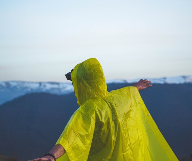 Man in a raincoat