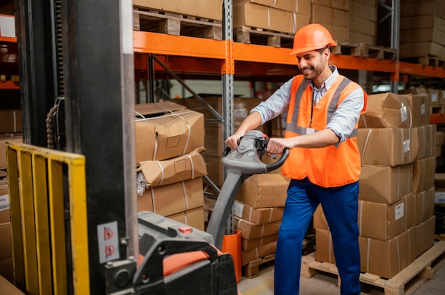 Man in safety equipment at work