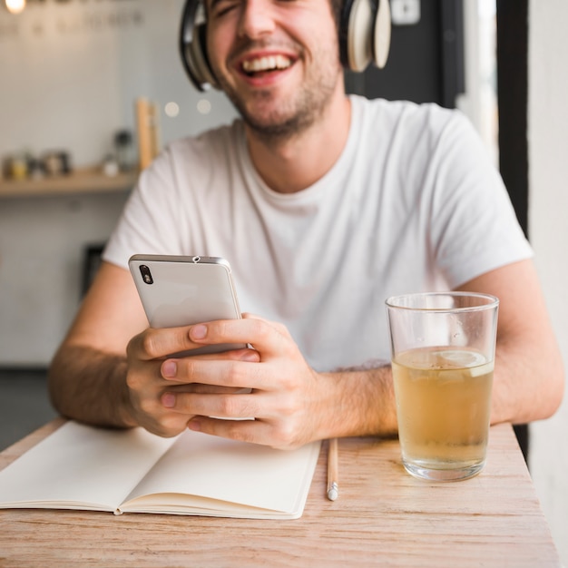 Man smiling