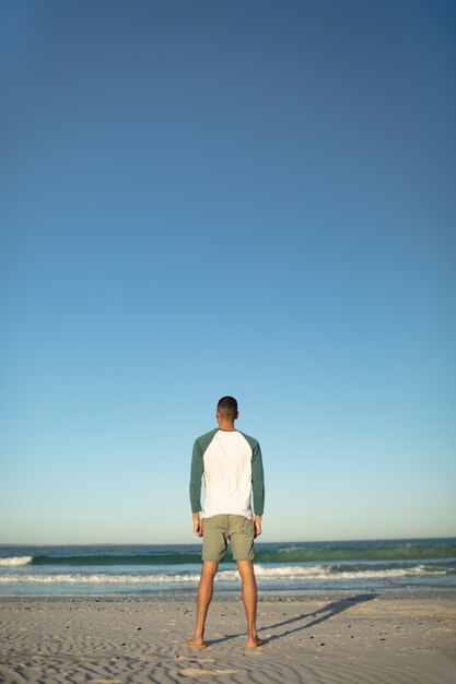 Man standing on the beach