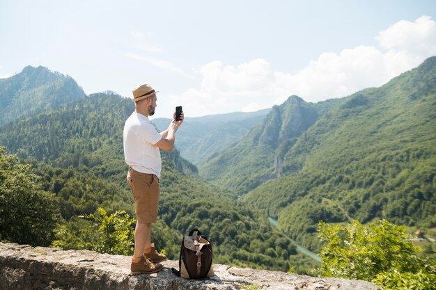 Man traveling alone in montenegro