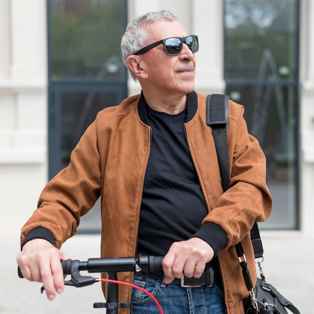 Man wearing sunglasses