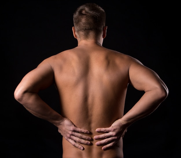 Man with back pain