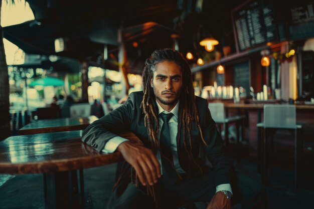 Man with dreads in jamaica