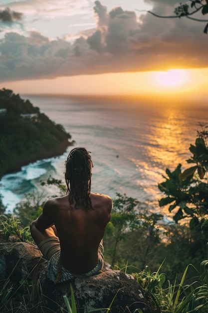 Man with dreads representing the rastafari movement