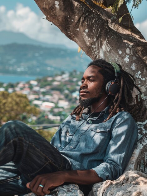 Man with dreads representing the rastafari movement