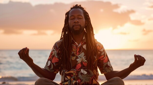 Man with dreads representing the rastafari movement