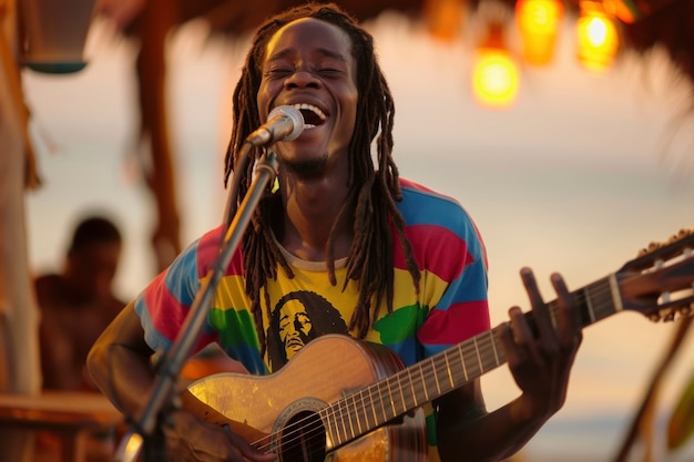 Man with dreads representing the rastafari movement