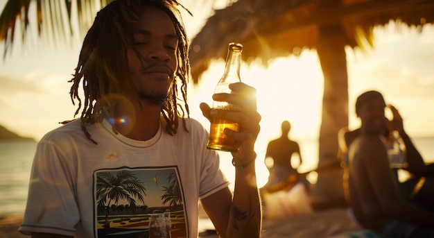 Man with dreads representing the rastafari movement