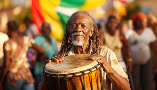 Man with dreads representing the rastafari movement