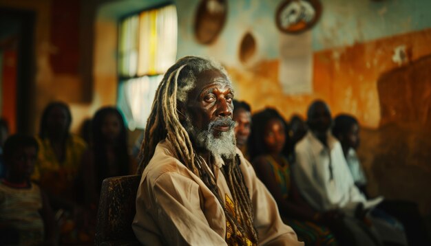 Man with dreads representing the rastafari movement