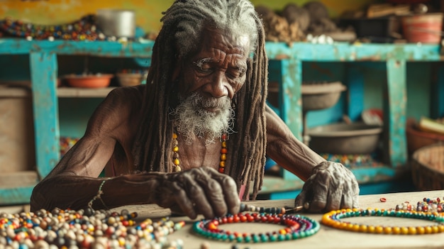 Man with dreads representing the rastafari movement