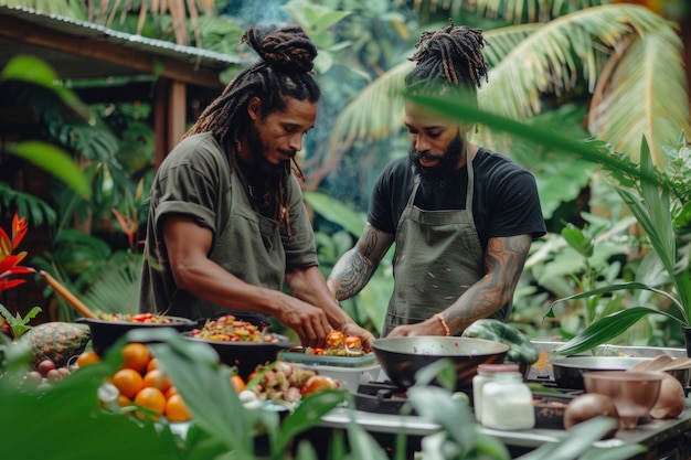 Free photo man with dreads representing the rastafari movement