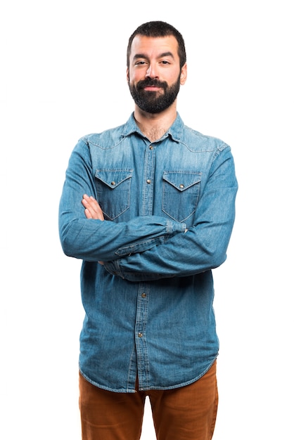 Man with his arms crossed