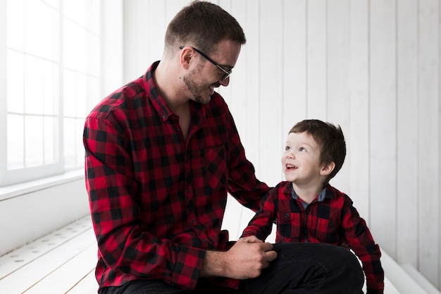 Man with son on fathers day