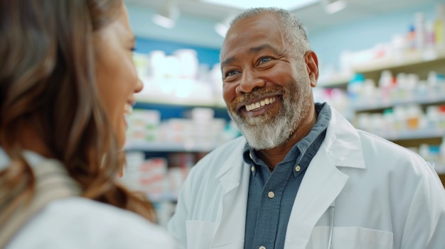 Man working as pharmacist