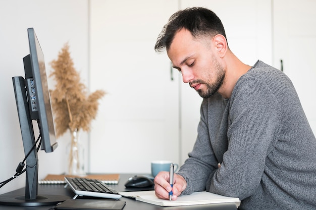 Man working from home