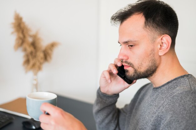 Man working from home