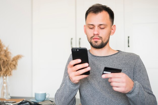 Man working from home