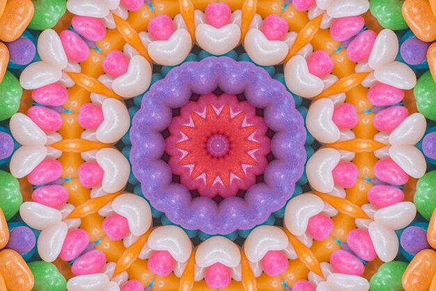 Free Photo mandala artwork colorful pattern background 3d