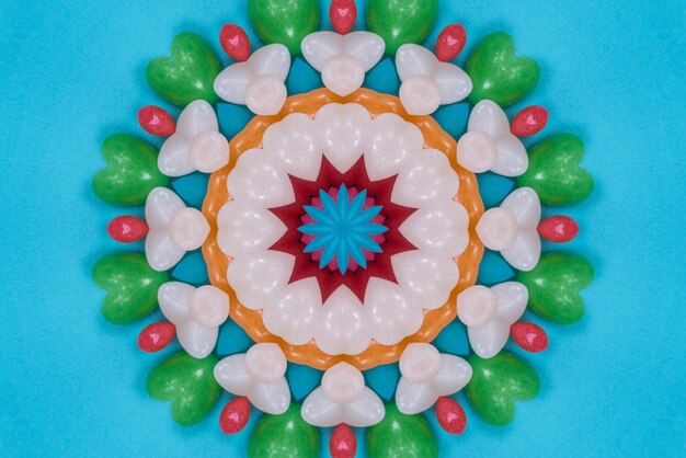 Mandala artwork Colorful pattern background 3D