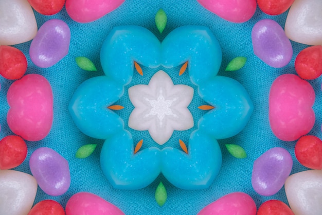 Free photo mandala artwork colorful pattern background 3d