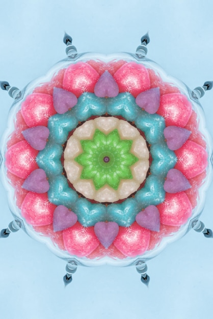 Mandala artwork Colorful pattern background