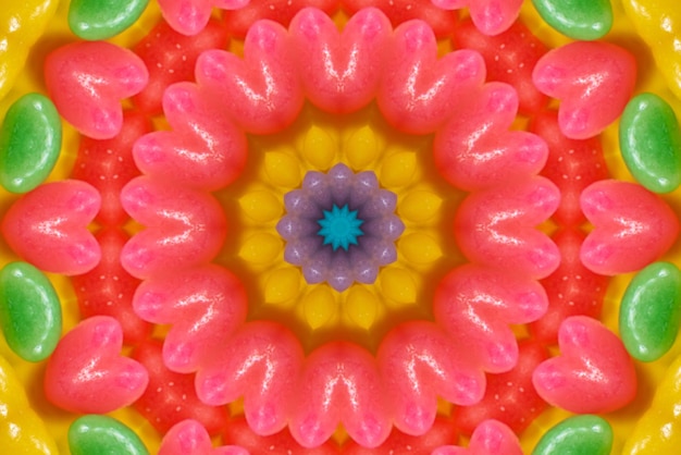 Mandala artwork Colorful pattern background