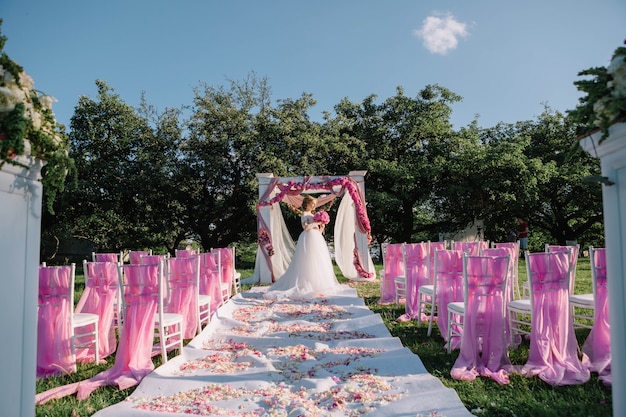 many atmospheric dress pink charming